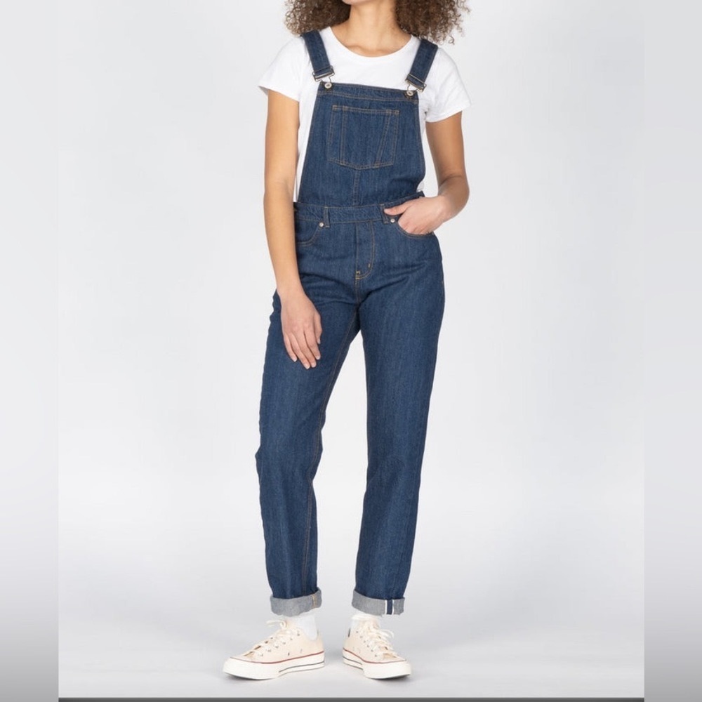 NAKED & FAMOUS Straight Leg Overall - New Frontier Selvedge Denim - Indigo